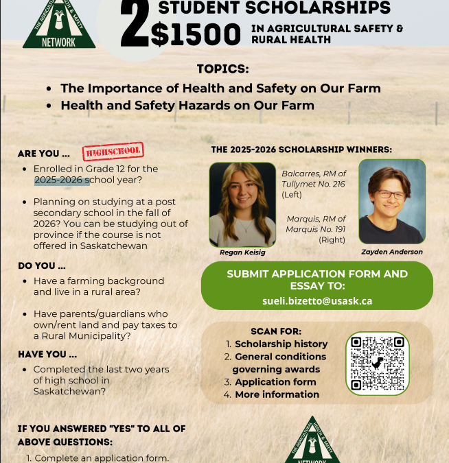 Student Scholarship in Agricultural Safety and Rural Health