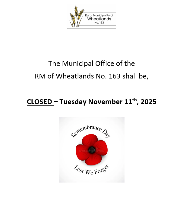 CLOSED Tuesday November 11th, 2025